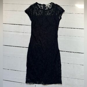 Monteau Black Lace Dress
